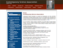 Tablet Screenshot of contemporaryscienceassociation.net